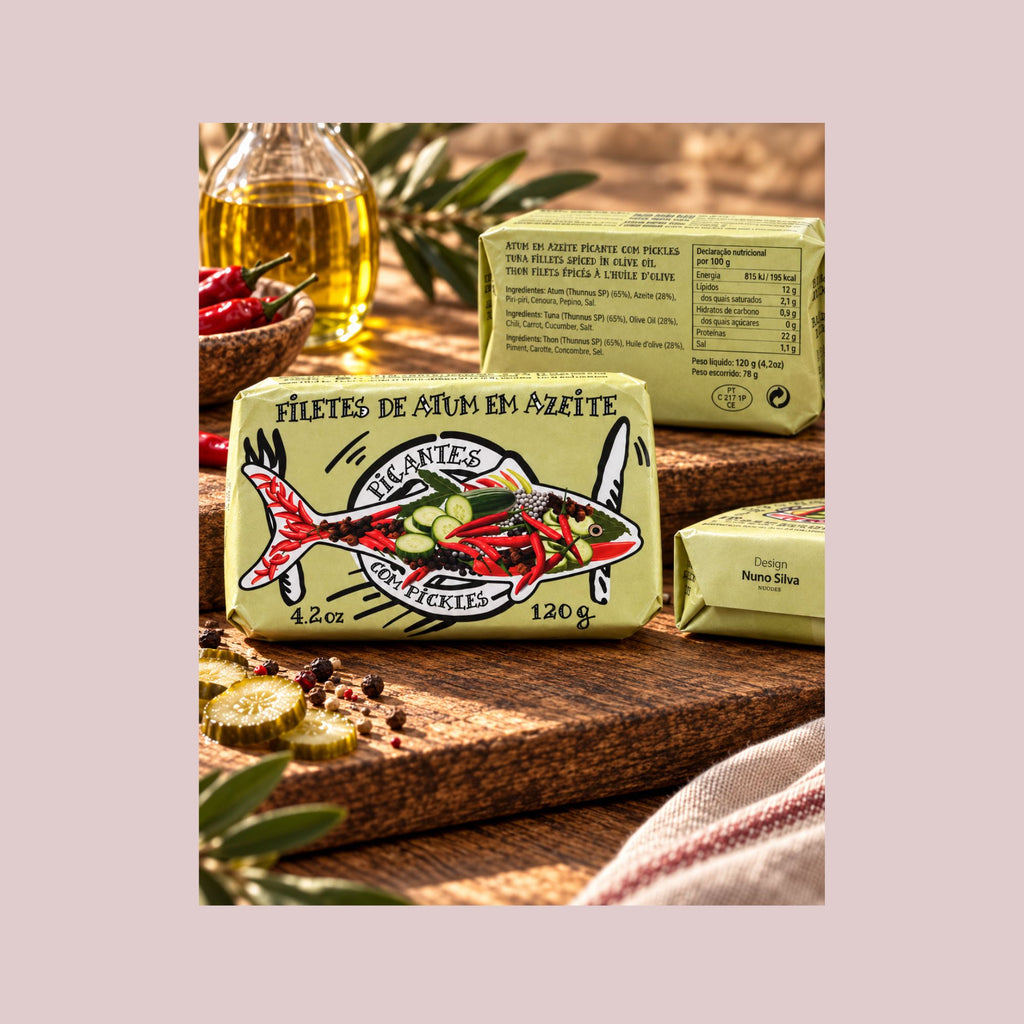 Cântara tunfileter i pikant olivenolie med pickles 120 g
