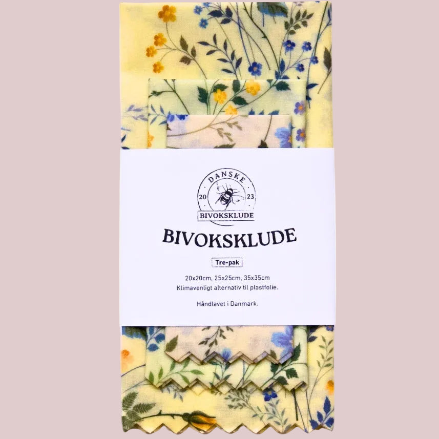 Danske Bivoksklude design Hammershus 3 stk (20x20, 25x25, 35x35 cm)