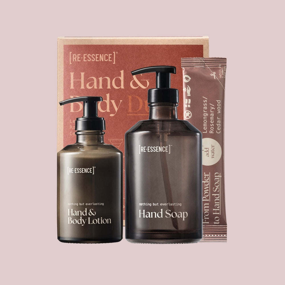 Re-Essence håndsæbe & bodylotion | Citrongræs & rosmarin