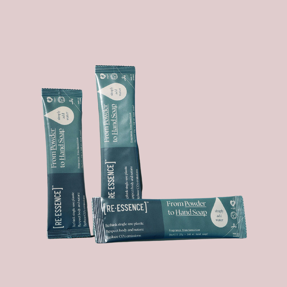 Re-Essence håndsæbe refill 3 stk. | Parfumefri & sensitiv