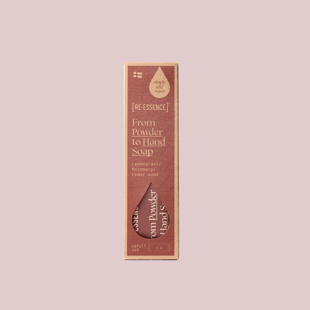 Re-Essence håndsæbe refill 3 stk. | Citrongræs & rosmarin