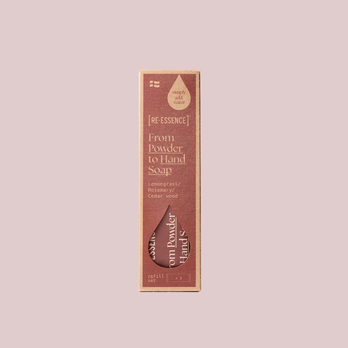 Re-Essence håndsæbe refill 3 stk. | Citrongræs & rosmarin