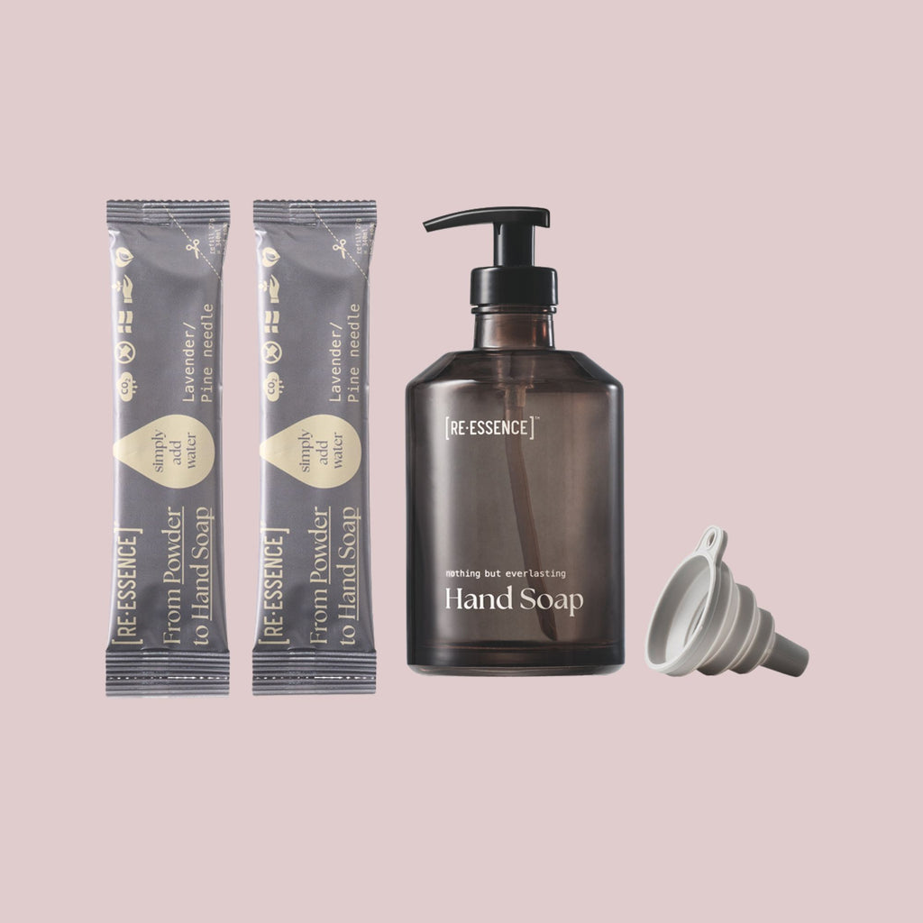 Re-Essence sæbedispenser + 2 refills | Lavendel & fyrrenål