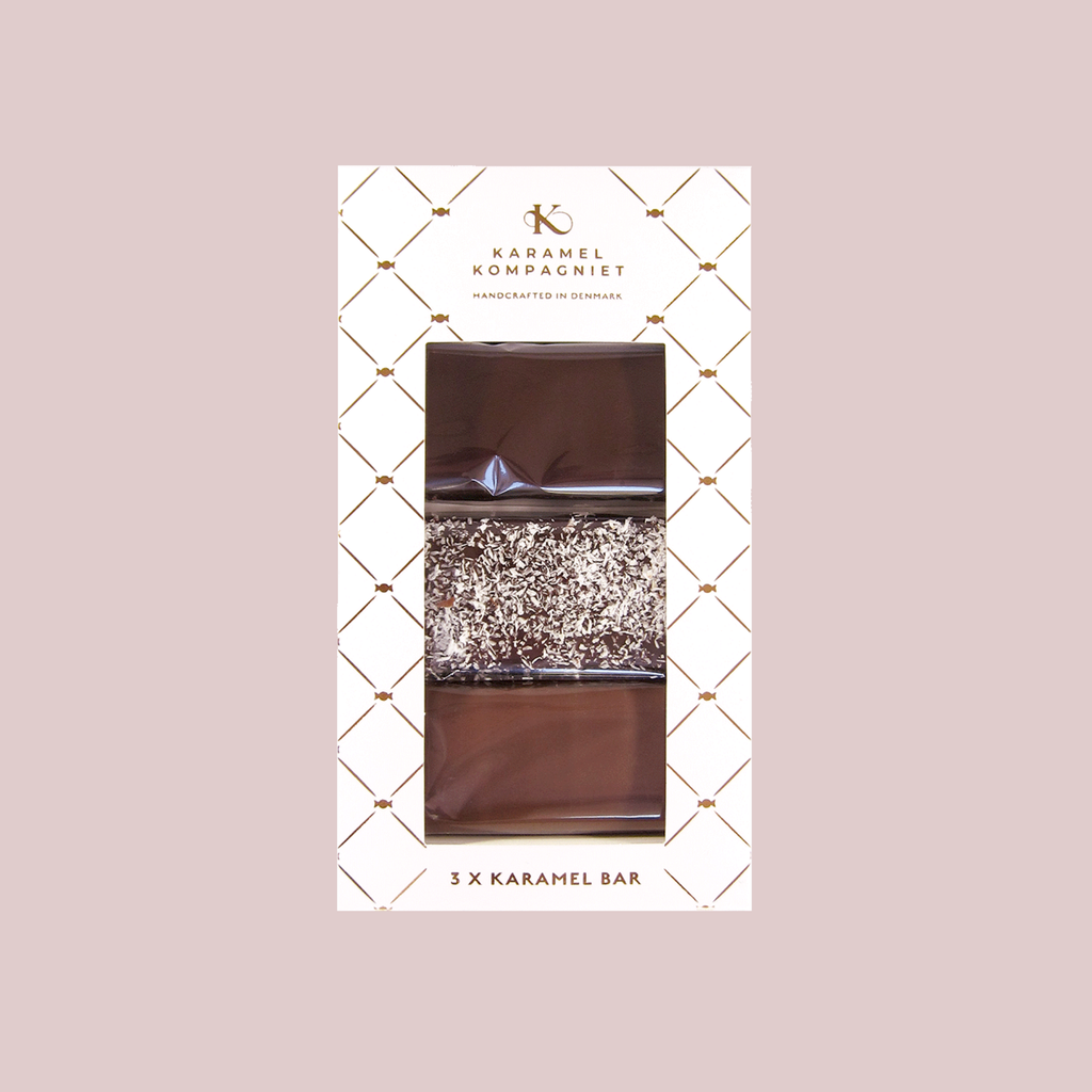 Karamel Kompagniet - Chokoladeovertrukken Karamel Bar Gaveæske 3 stk., 150 g