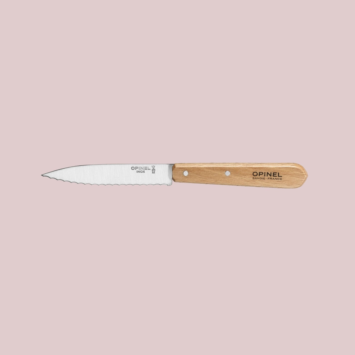 Opinel Les Essentiels sæt med 4 køkkenknive i bøgetræ og rustfri stålklinger