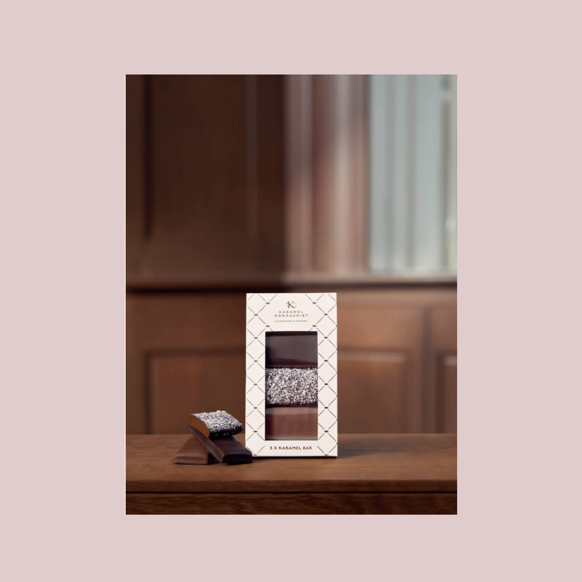 Karamel Kompagniet - Chokoladeovertrukken Karamel Bar Gaveæske 3 stk., 150 g