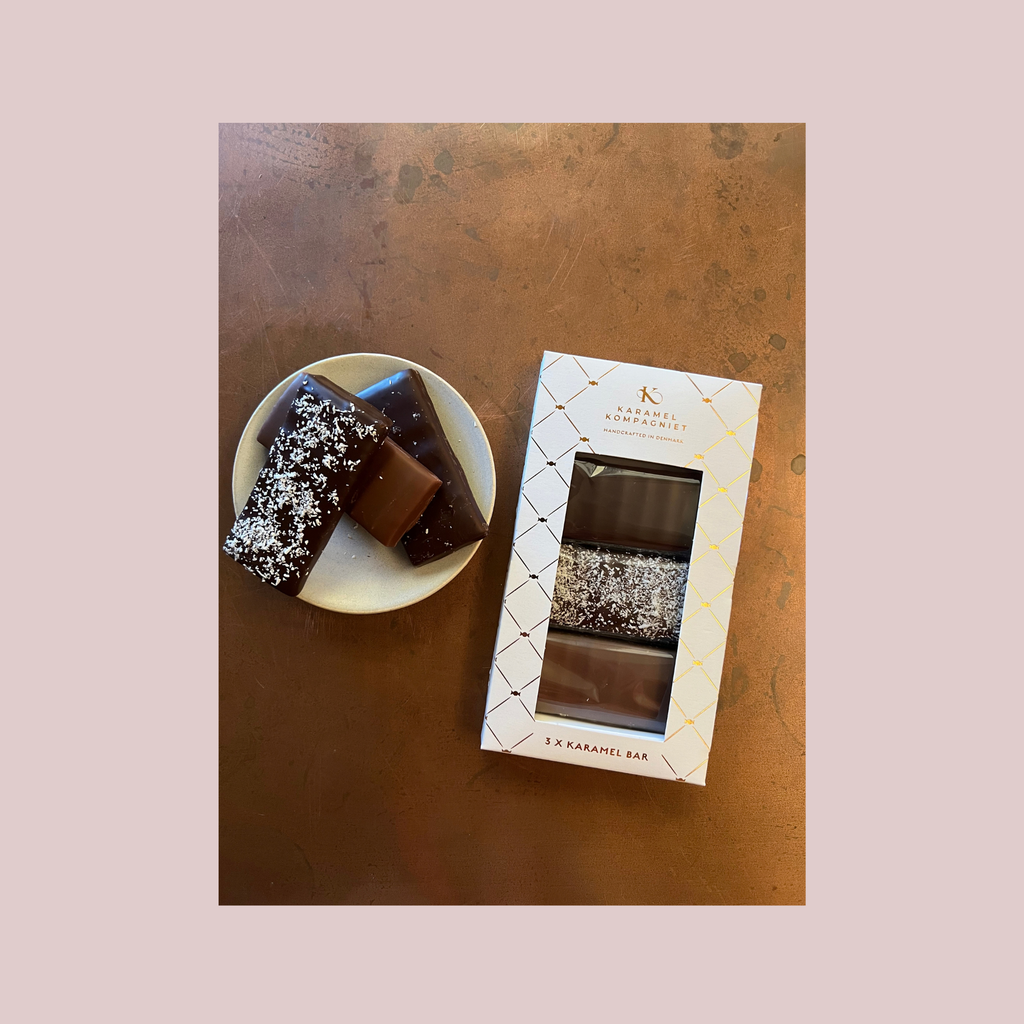 Karamel Kompagniet - Chokoladeovertrukken Karamel Bar Gaveæske 3 stk., 150 g