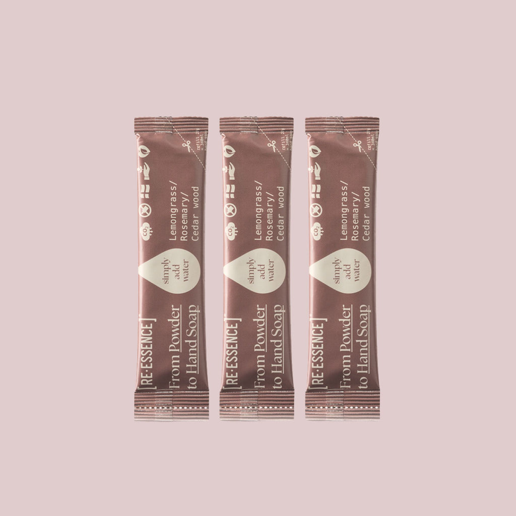 Re-Essence håndsæbe refill 3 stk. | Citrongræs & rosmarin