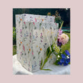 Italiensk luksusgavepose – vilde blomster 23×30×12 cm | Kartos