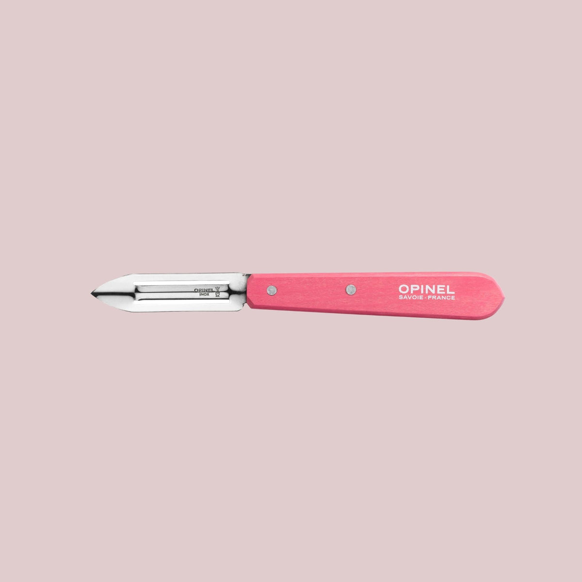Opinel Les Essentiels Fifties sæt med 4 farverige køkkenknive i avnbøg