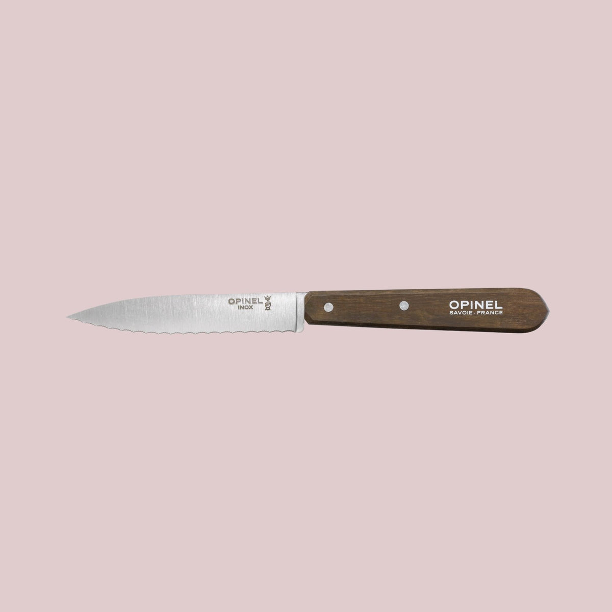 Opinel Les Essentiels Fifties sæt med 4 farverige køkkenknive i avnbøg