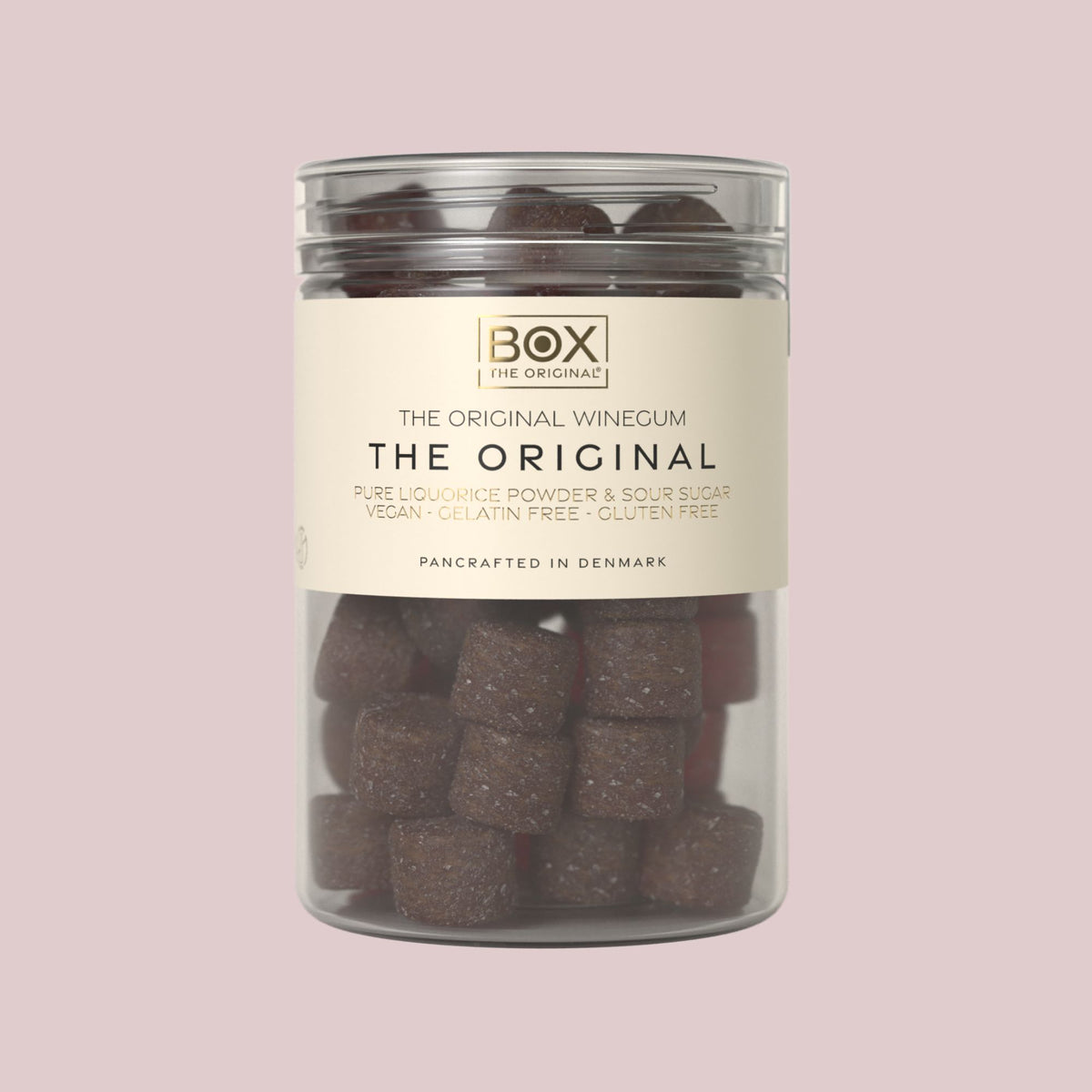 Box the Original vingummi med sur sukkermiks og lakridspulver 170 g
