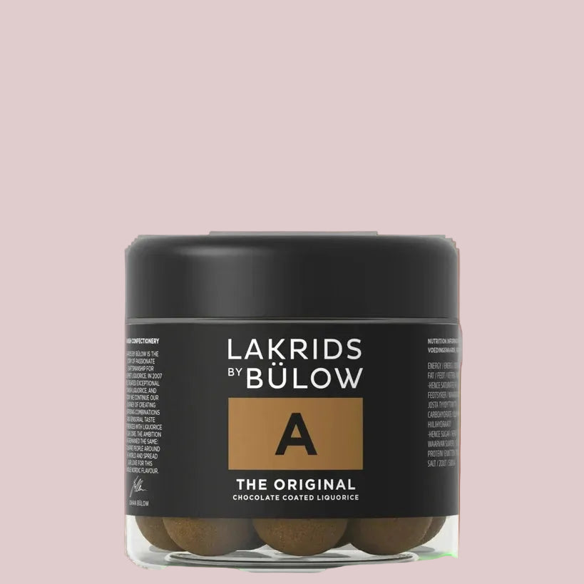 A Sød lakrids overtrukket med mælkechokolade 115g, Lakrids by Bülow