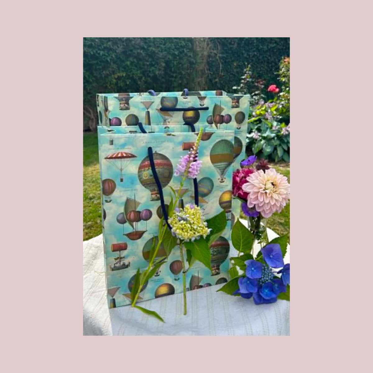 Italiensk luksusgavepose – luftballoner 23×30×12 cm | Kartos