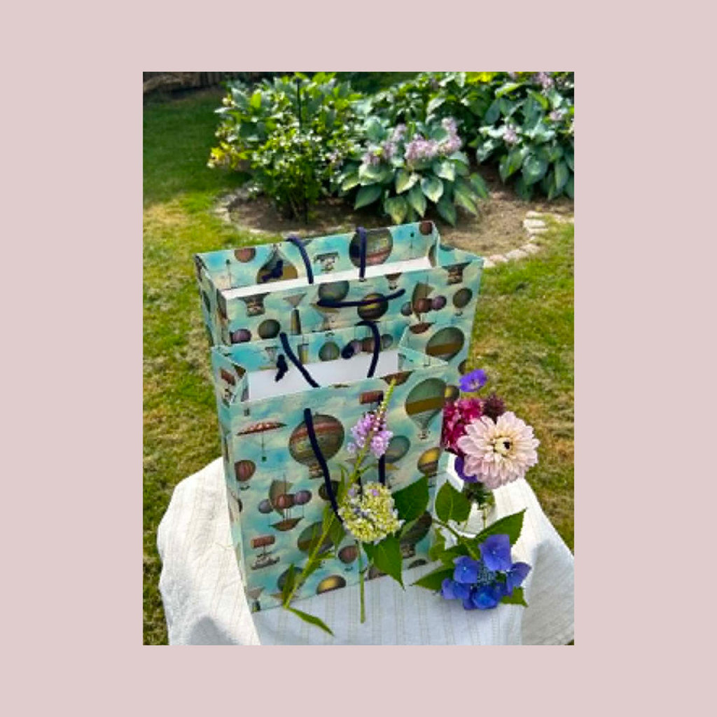 Italiensk luksusgavepose – luftballoner 30×36×12 cm | Kartos