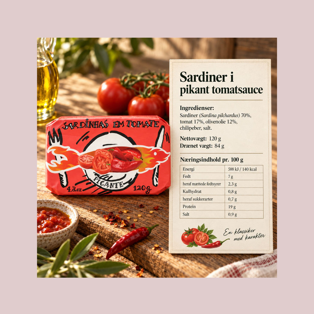 Cântara sardiner i pikant tomatsauce 120 g